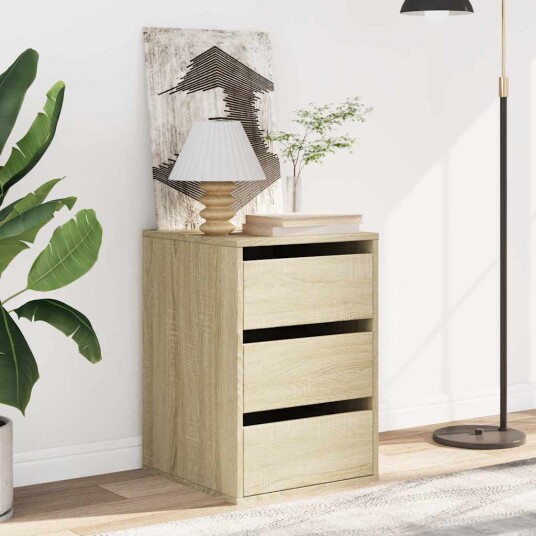 Kommode sonoma eik 40x41x58 cm konstruert tre