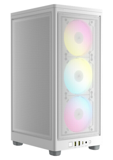 Corsair iCUE 2000D RGB AIRFLOW - White - Kabinett - Minitower - Hvit