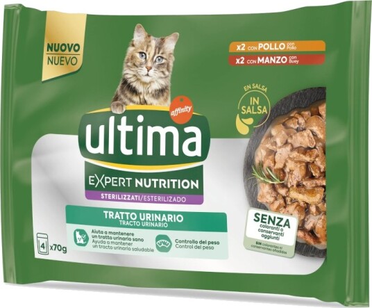 Affinity Ultima Våtfôr Urinary Ultima Cat Expert Nutrition & Kylling Okse 4 X 70 G