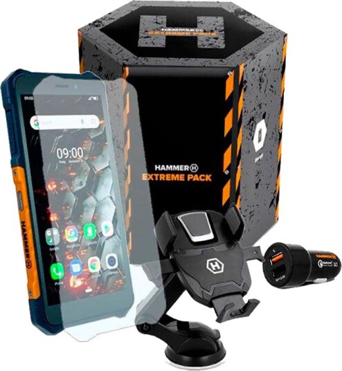 MyPhone Hammer Iron 3 LTE Smarttelefon + Extreme Pack 128/32GB 5,5" (Dual SIM) Oransje