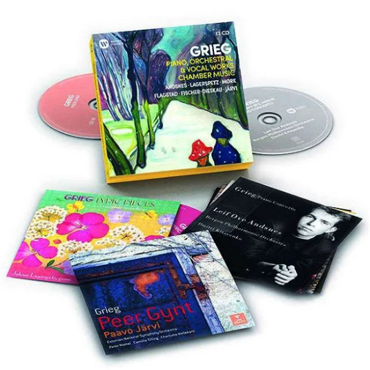 Diverse Klassisk, Edvard Grieg  Grie Piano, Orchestral & Vocal Works, Chamber Music  CD
