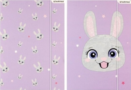 Starpak Mappe Med Strikk A4 Rabbit Starpak Mappe Med Strikk A4 Rabbit