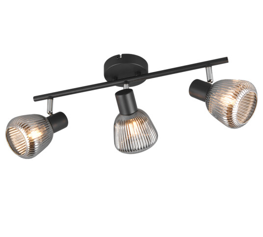 Tarifa taklampe 3-lys Svart