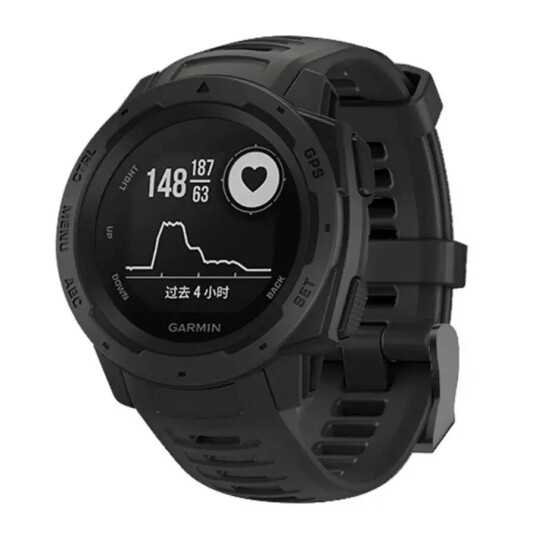 INCOVER Garmin Instinct 22mm Silikon Reim med Stifter - Svart