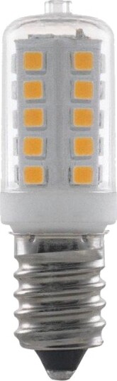 Spl E14 3W dimbar LED rørpære   5,1cm 2700K klart glass   Dimbar : Dimbar Kulør : Varm