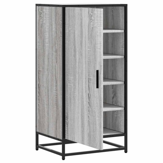 Skohylle grå sonoma 48x38x97,5 cm konstruert tre 8721102842610