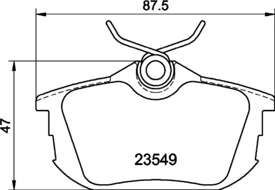 Bremseklosser HELLA 8DB 355 018 271