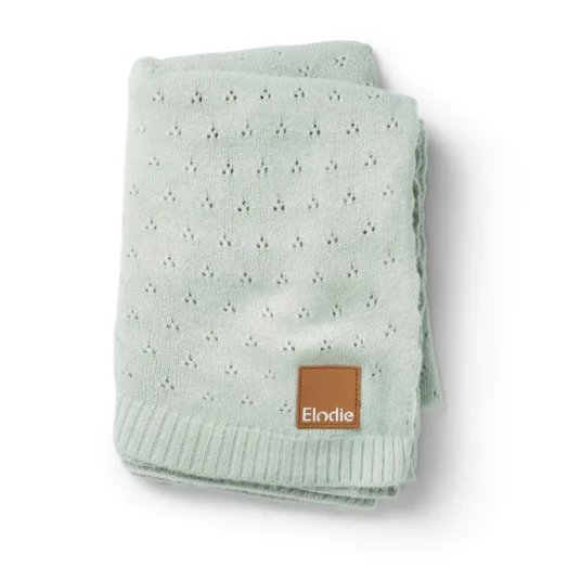 Elodie Details Pointell Blanket Mineral Green Green ONE SIZE Elodie Details Pointell Blanket Mineral Green Green ONE SIZE
