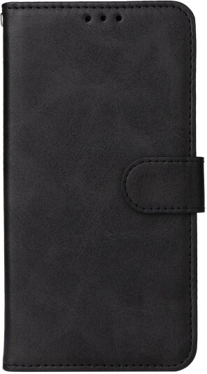 EIDERWOOD iPhone 17 Kunstskinn Flip Deksel med Lommebok &  Stropp – Svart