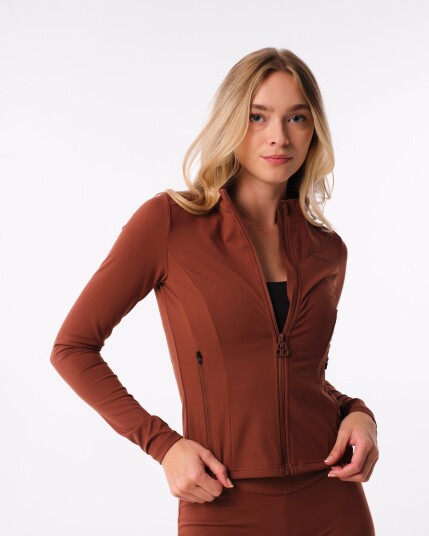 Bumpro Lively Zip Up Jacket Brown Chocolate XL