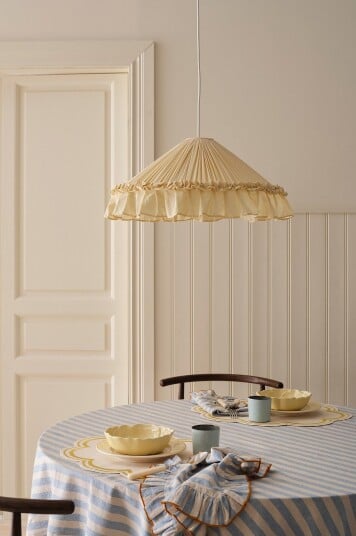 Ellos Home Taklampe Hattie Gul