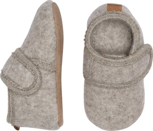 MELTON Ull Tøfler Classic Beige Melange 22-23