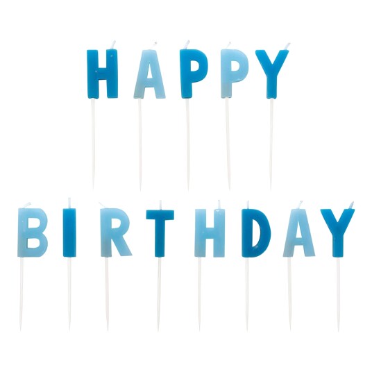 Amscan International Kakelys Happy Birthday Blå