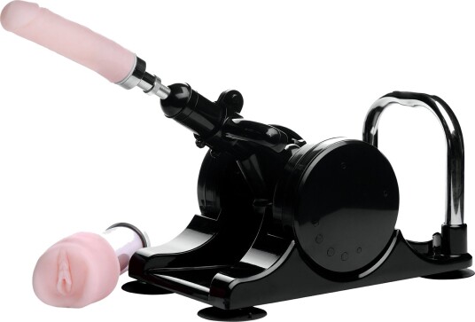 LoveBotz Robo Fuk Deluxe Justerbar Sexmaskin     - Svart