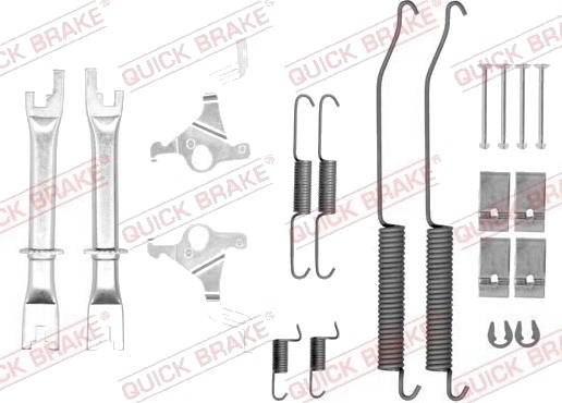 Tilbehørsett bremsesko QUICK BRAKE 105 0036S