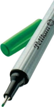Pelikan Fineliner 96 Grønn Fint Sølv Rund Metall 0,4 Mm