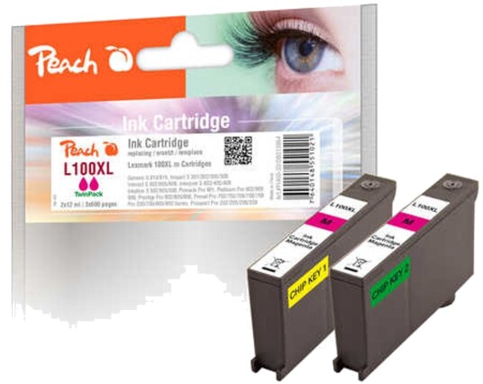 Kompatibel med 14N0901E (100xl) Blekkpatron magenta for Lexmark