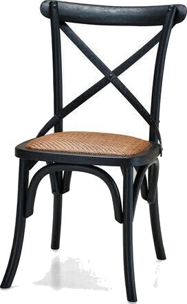 Newport Cross spisestol Black Drifted Oak Newport Cross spisestol Black Drifted Oak