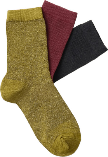 Selected Slwesther 3-Pack Giftbox - Burgundy - ONE SIZE