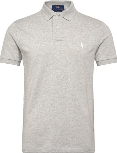 Polo Ralph Lauren The Iconic Custom Slim Fit Mesh Polo Grey S Polo Ralph Lauren The Iconic Custom Slim Fit Mesh Polo Grey S