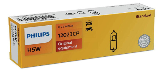 Philips H5w Miniatyr Halogenpære 10 Pakning Philips H5w Miniatyr Halogenpære 10 Pakning
