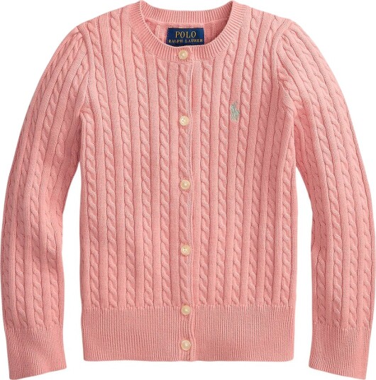 Polo Ralph Lauren Cardigan Strikk Adirondack Rose Polo Ralph Lauren 6 år 116 Cardigan Rosa