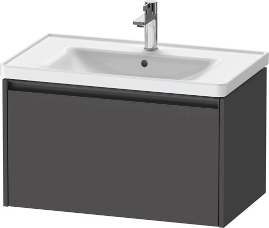 Duravit Ketho.2 Servantskap 1 Skuff 784x455 mm Grafitt Matt