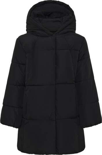 Mango Hood Puffer Coat Black 134