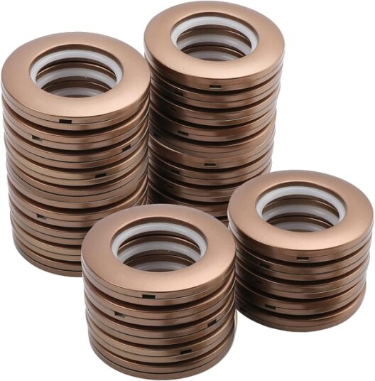 Gardinmaljer plastgardinmaljer Nano Stille DIY ring 40 mm for gardiner dusjforheng dørgardiner til prøverom 32 stk