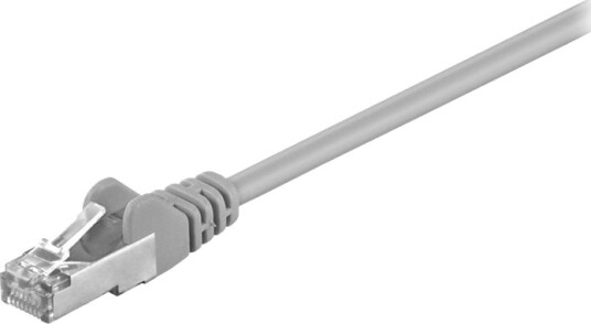 Goobay - Koblingskabel - Rj-45 (Hann) Til Rj-45 (Hann) - 25 M - Sf/Utp - Cat 5E - Formstøpt - Grå
