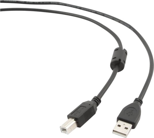 Cablexpert   Usb Kabel   Usb Type B Hann Til Usb Hann   3 M   Formstøpt   Svart