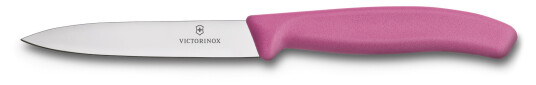 Victorinox Grønnsaks- og Skrellekniv Spiss 10 cm Nylonhåndtak Rosa