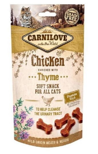 Carnilove Kylling & Timian Myke Kattegodbiter 50 g - Kornfri Snacks for Katter