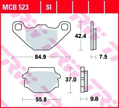 Bremseklosser TRW MCB523