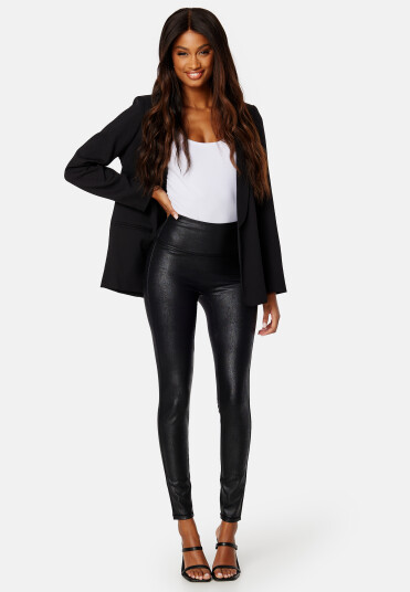 MAGIC Bodyfashion Leather Look Shape Legging Black M