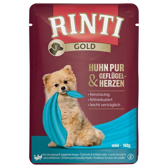 Rinti Gold 10 X 100 G Rene Kylling- Og Fjørfehjerter