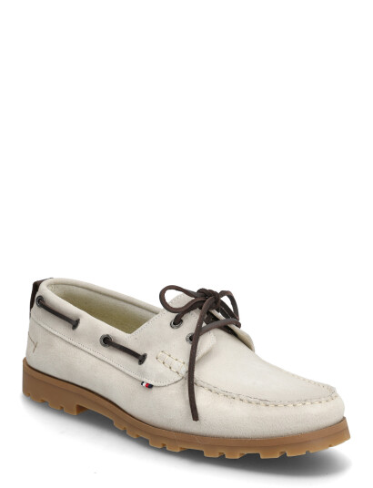 Tommy Hilfiger Hilifger Light Sde Boat Shoe Cream 43 Tommy Hilfiger Hilifger Light Sde Boat Shoe Cream 43