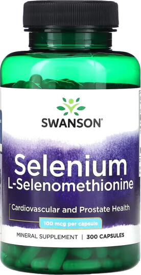SELENIUM 100MCG 300 kaps L-SELENOMETHIONINE SWANSON