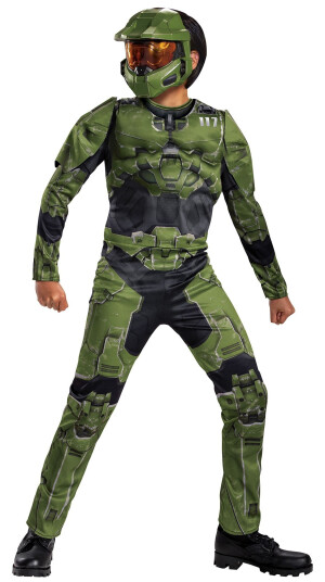 Jakks Pacific GmbH Halo Master Chief Barn Karnevalskostyme Small