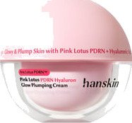 Hanskin Pink Lotus PDRN Hyaluron Glow Plumping Cream