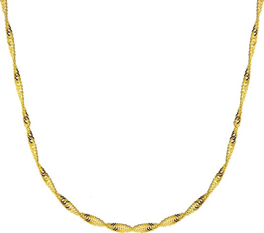 Pan Jewelry Singapore kjede i 585 gult gull 45 cm