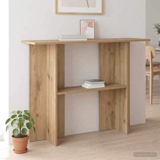 vidaXL Konsollbord Artisan eik 100 x 30 x 75 cm Konstruert tre vidaXL Konsollbord Artisan eik 100 x 30 x 75 cm Konstruert tre