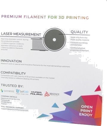 Spectrum Filaments Asurblå Ral 5015 1 Kg Smart Abs Filament (3D) Spectrum Filaments Asurblå Ral 5015 1 Kg Smart Abs Filament (3D)