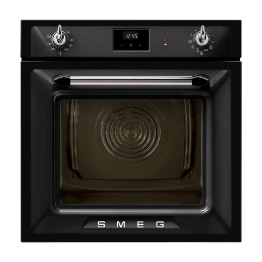 Smeg SOP6900TN 68L Elektrisk Innbyggingsovn med Pyrolyse i Svart Smeg SOP6900TN 68L Elektrisk Innbyggingsovn med Pyrolyse i Svart