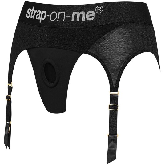 Strap-On-Me Rebel Seletøys G-streng med Strømpestropper     - M