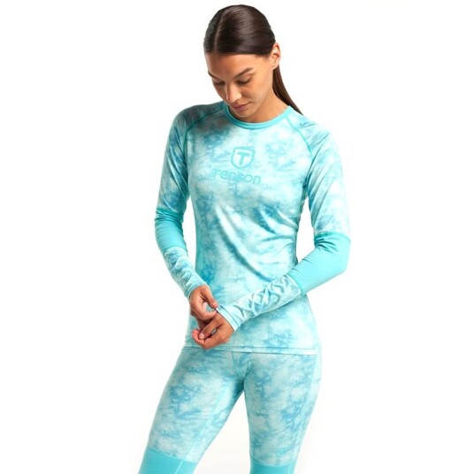 Tenson Baselayer Top Women Nebulosa Turquoise