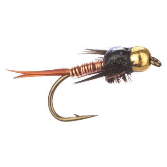 Arcticflies Vektet Nymphe Copper John Brass Beadhead