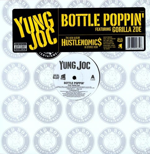 Yung Joc Bottle Poppin / Play Your Cards LP/Vinyl