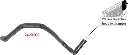 METZGER 2420100 Radiatorslange