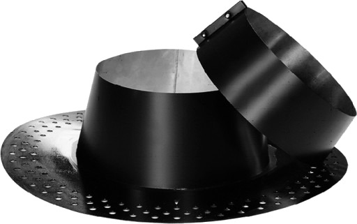 Takbeslag Ø270 MM 33-45° svart, svart Fast Flash med klemmekrage